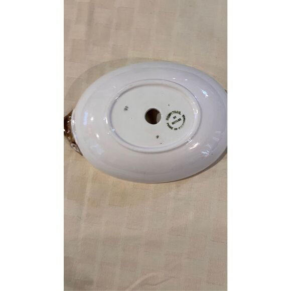 Vintage Metlox Poppytrail California Ivy Handpainted Divided Oval Vegetable Bowl - Picture 4 of 7